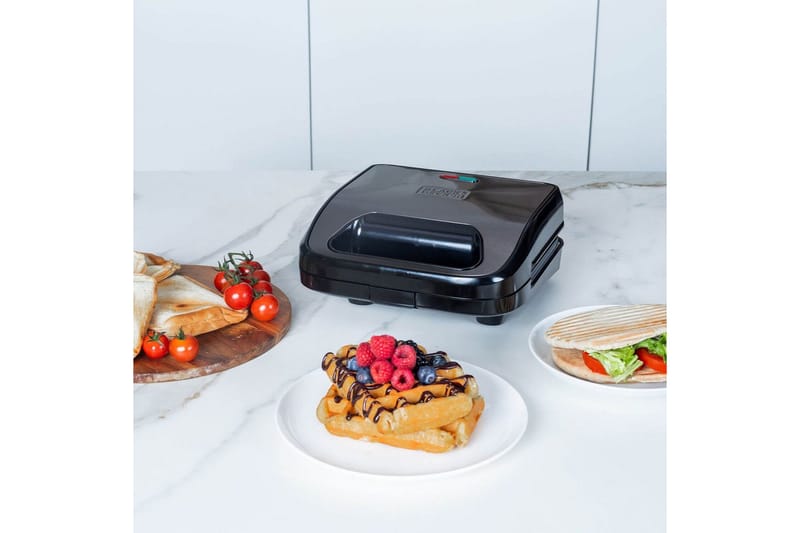 Smörgåsgrill Black+Decker Sandwich Waffle - Kök & hushåll - Hushållsmaskiner & vitvaror - Köksmaskiner - Värma & koka - Klämgrillar & smörgåsgrill