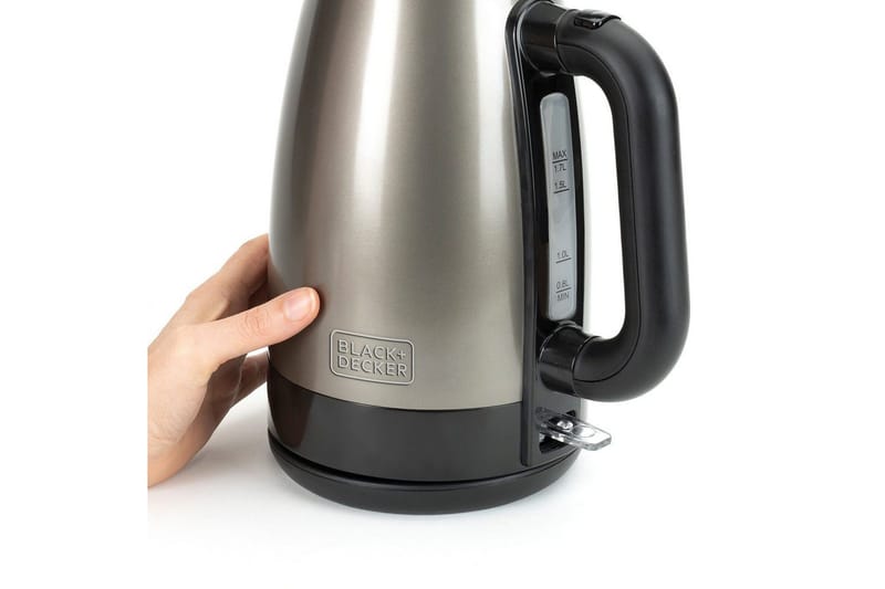 Vattenkokare Black+Decker 2200W 1.7L Borstat Rostfritt Stål - Silver - Kök & hushåll - Hushållsmaskiner & vitvaror - Köksmaskiner - Värma & koka - Vattenkokare