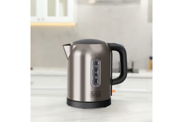 Vattenkokare Black+Decker 2200W 1L Borstat Stål - Silver - Kök & hushåll - Hushållsmaskiner & vitvaror - Köksmaskiner - Värma & koka - Vattenkokare