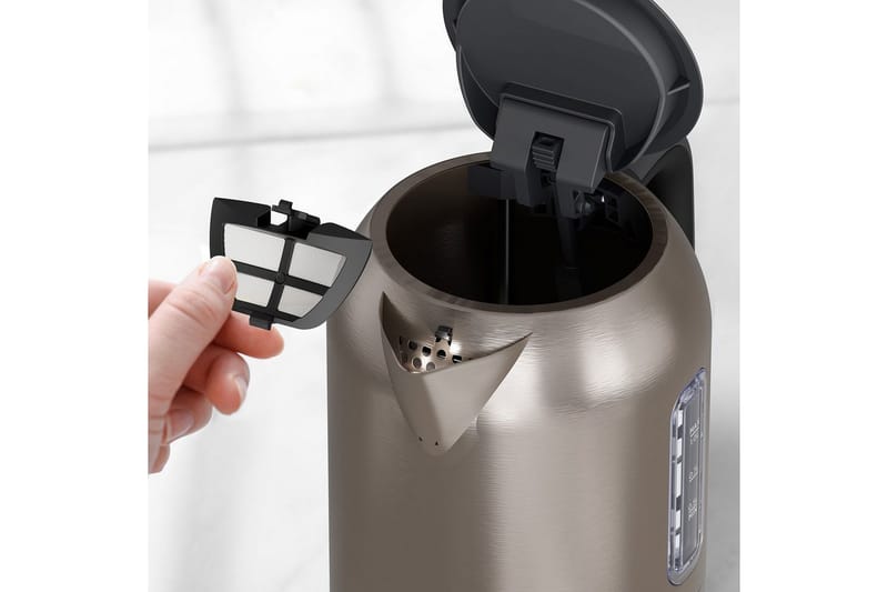 Vattenkokare Black+Decker 2200W 1L Borstat Stål - Silver - Kök & hushåll - Hushållsmaskiner & vitvaror - Köksmaskiner - Värma & koka - Vattenkokare