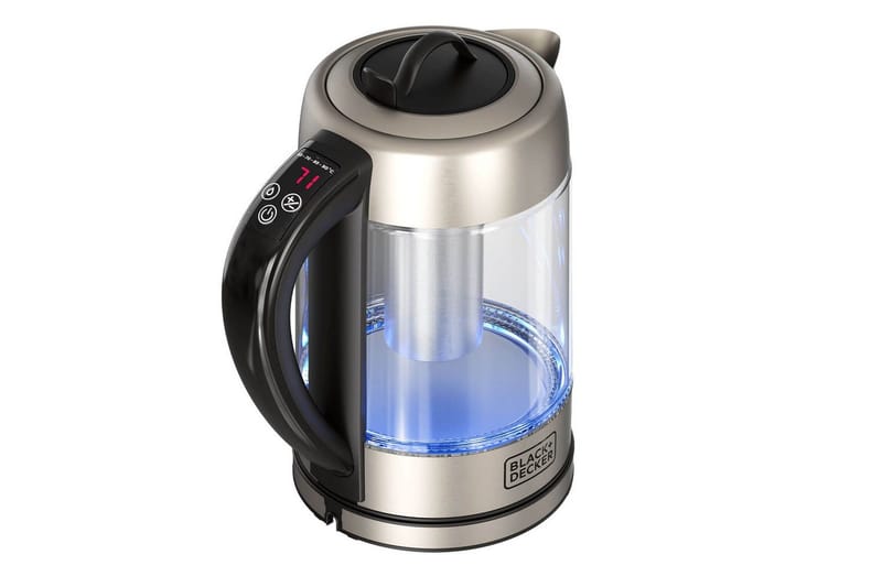 Vattenkokare Black+Decker i Glas med Te-filter 1.7L - Silver - Kök & hushåll - Hushållsmaskiner & vitvaror - Köksmaskiner - Värma & koka - Vattenkokare