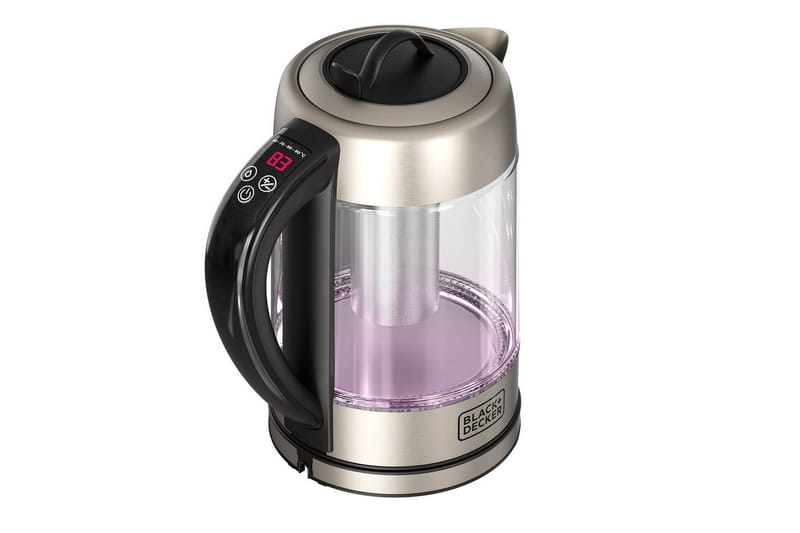 Vattenkokare Black+Decker i Glas med Te-filter 1.7L - Silver - Kök & hushåll - Hushållsmaskiner & vitvaror - Köksmaskiner - Värma & koka - Vattenkokare