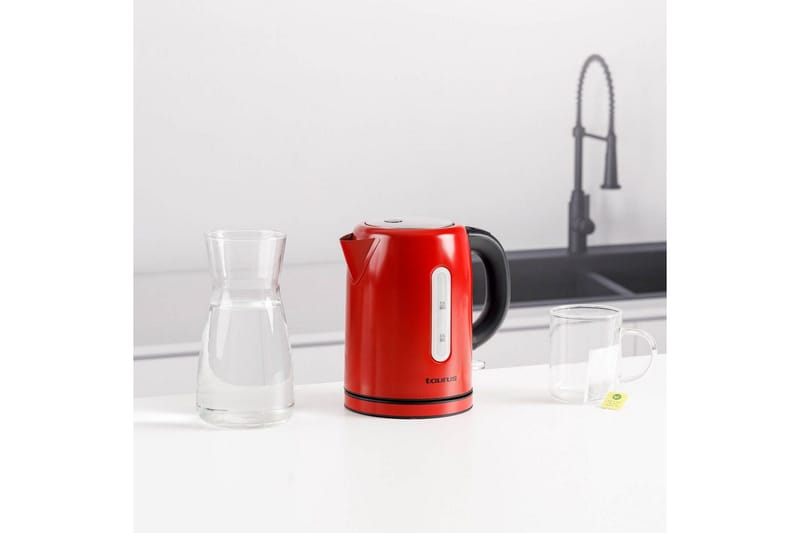 Vattenkokare Taurus 2200W 1L - Red - Kök & hushåll - Hushållsmaskiner & vitvaror - Köksmaskiner - Värma & koka - Vattenkokare