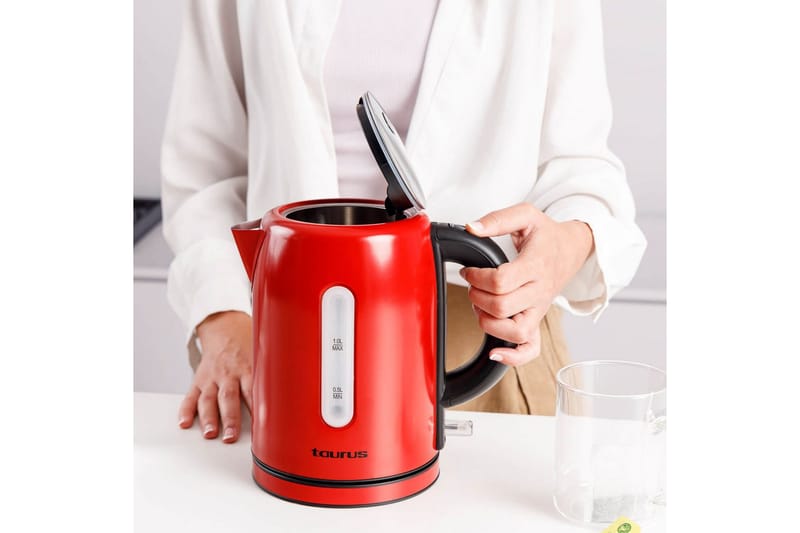 Vattenkokare Taurus 2200W 1L - Red - Kök & hushåll - Hushållsmaskiner & vitvaror - Köksmaskiner - Värma & koka - Vattenkokare