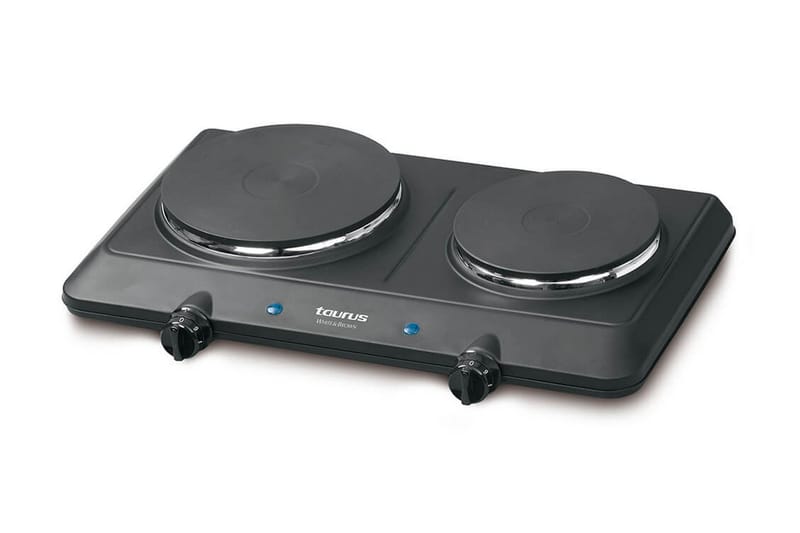 Elektrisk Kokplatta Taurus Dubbel 2250W, Svart