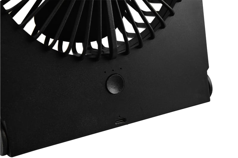 BREEZY LED-Bordsfläkt Uppladdningsbar Matt Svart - Matt svart - Kök & hushåll - Klimatkontroll - Fläktar - Bordsfläkt