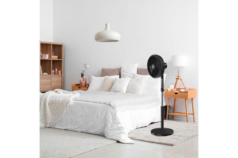 Golvfläkt Black+Decker 5 Blad 50W Svart - Svart - Kök & hushåll - Klimatkontroll - Fläktar - Golvfläkt