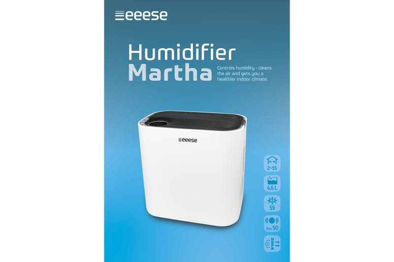 MARTHA Luftfuktare och Luftrenare HEPA-filter - Luftrenare