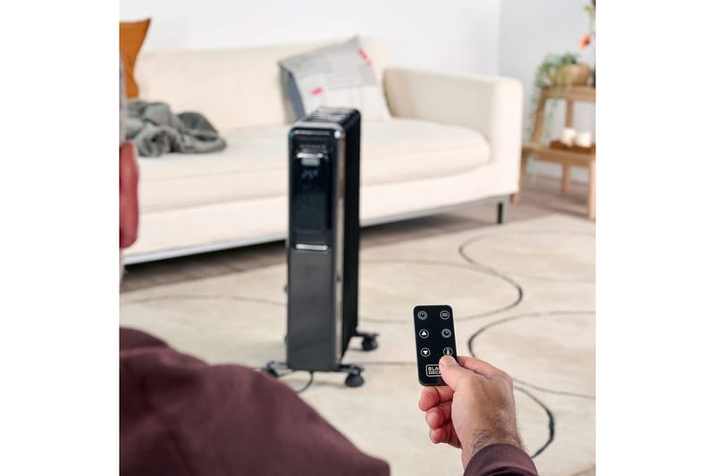 Oljeelement Black+Decker Digital Svart - Svart - Kök & hushåll - Klimatkontroll - Uppvärmning - Element & radiator - Oljefyllda element