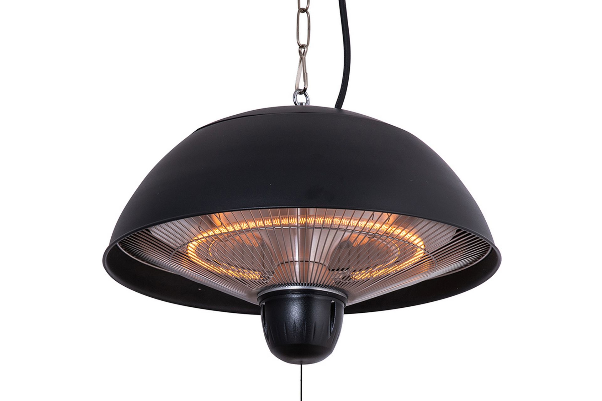 Hängande terrassvärmare 1500W Svart -