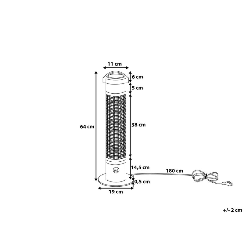 Vezuvio Infravärmare - Svart - Kök & hushåll - Klimatkontroll - Uppvärmning - Utevärme - Infravärme