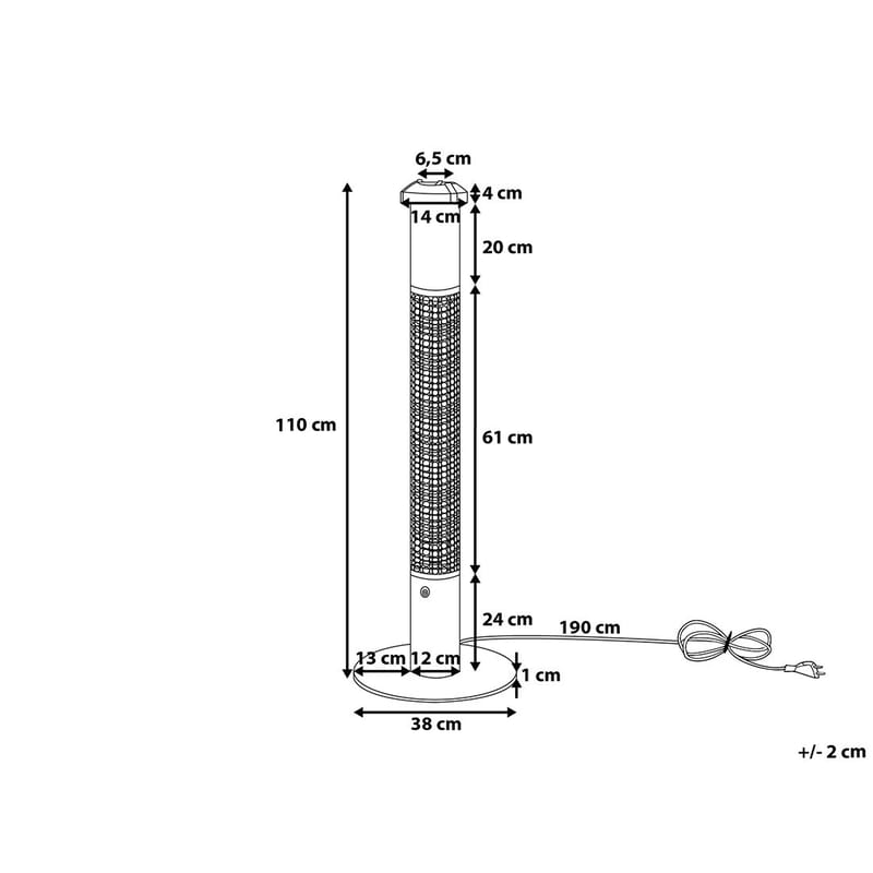 Vezuvio Infravärmare - Svart - Kök & hushåll - Klimatkontroll - Uppvärmning - Utevärme - Infravärme