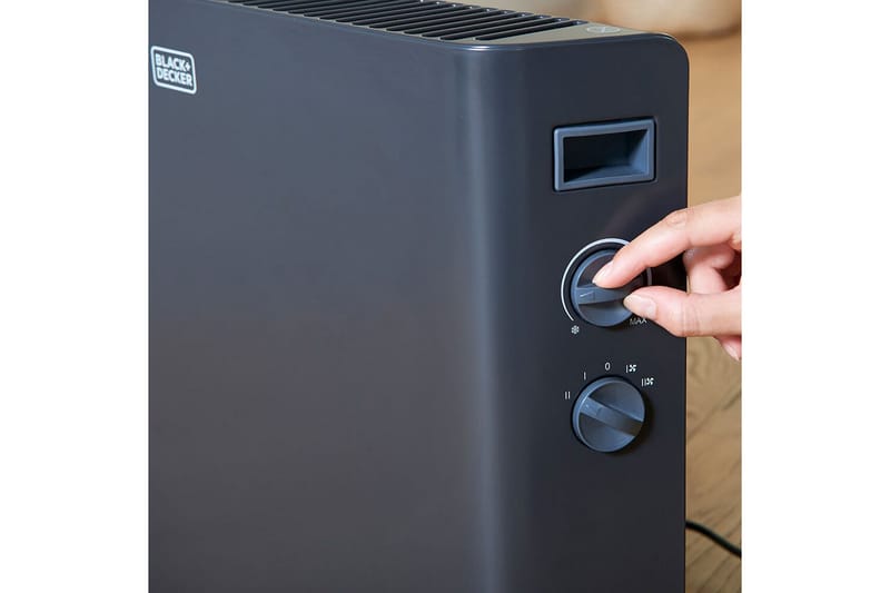Konvektorelement Black+Decker 2000W Svart - Svart - Kök & hushåll - Klimatkontroll - Uppvärmning - Utevärme - Värmefläkt