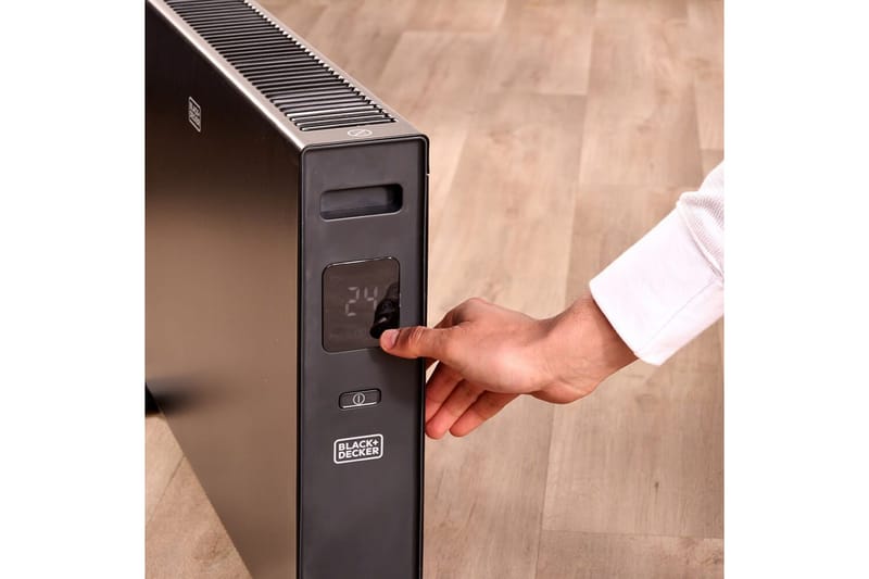 Konvektorelement Black+Decker Digital 2000W Svart - Svart - Kök & hushåll - Klimatkontroll - Uppvärmning - Utevärme - Värmefläkt