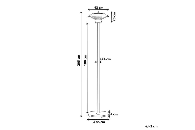 Terrassvärmare Askja - Kök & hushåll - Klimatkontroll - Uppvärmning - Utevärme - Infravärme