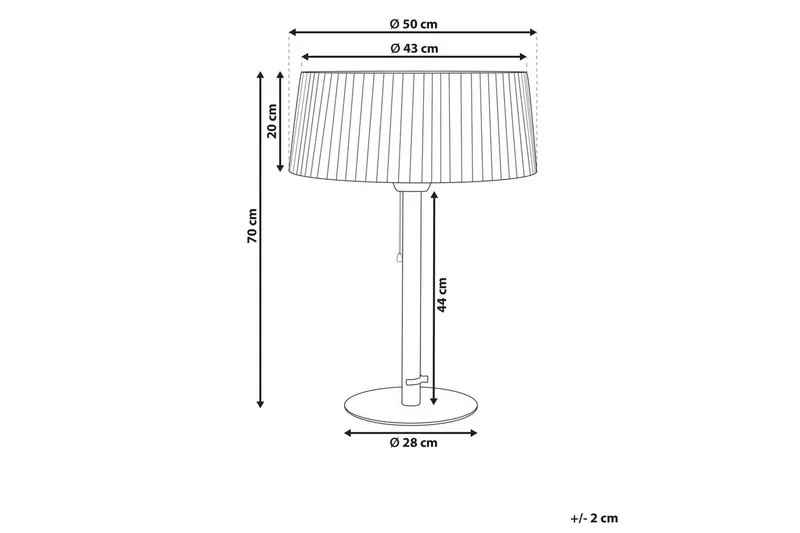 Terrassvärmare Olleria - Svart - Kök & hushåll - Klimatkontroll - Uppvärmning - Utevärme - Infravärme