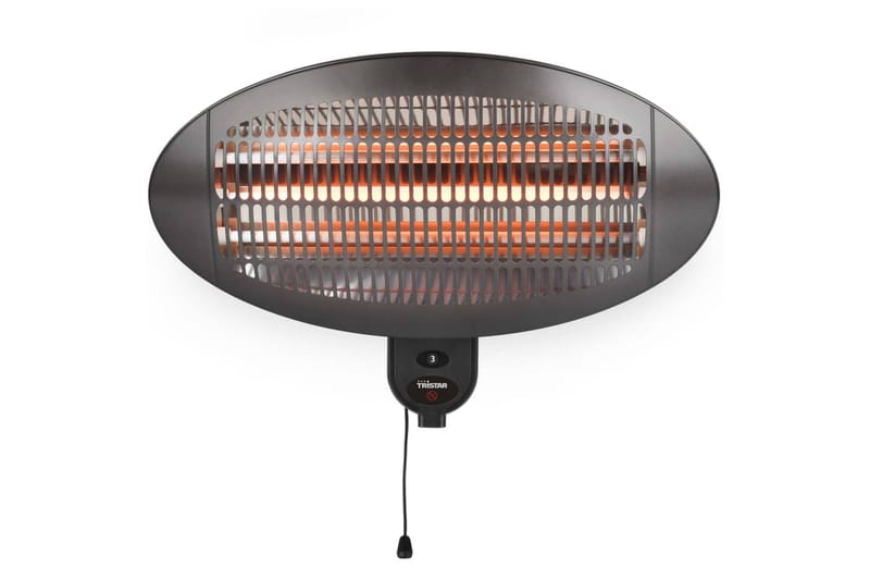 Tristar Väggmonterad terrassvärmare KA-5286 2000 W quartz sv - Svart - Infravärme