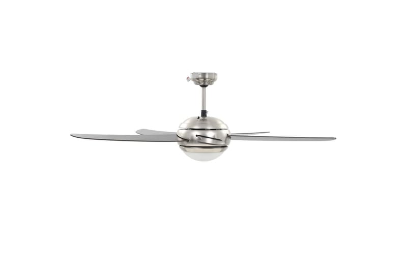 Dekorativ takfläkt med lampa 128 cm brun - Brun - Takfläkt