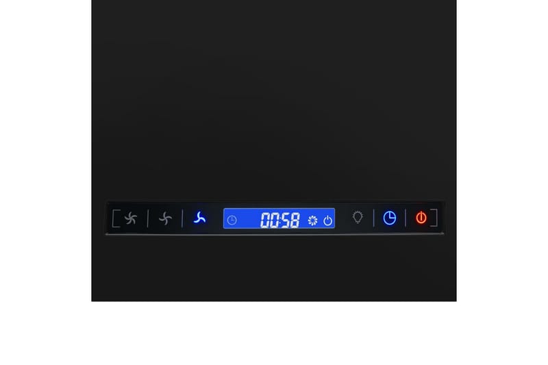 Hängande köksfläkt touchsensor LCD 37 cm pulverlackerat stål - Svart - Kök & hushåll - Hushållsmaskiner & vitvaror - Köksfläkt & spisfläkt - Frihängande köksfläkt