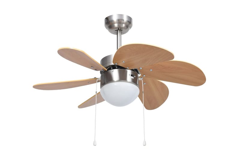 Takfläkt med lampa 76 cm ljusbrun - Brun - Kök & hushåll - Klimatkontroll - Ventilation - Takventilation - Takfläkt