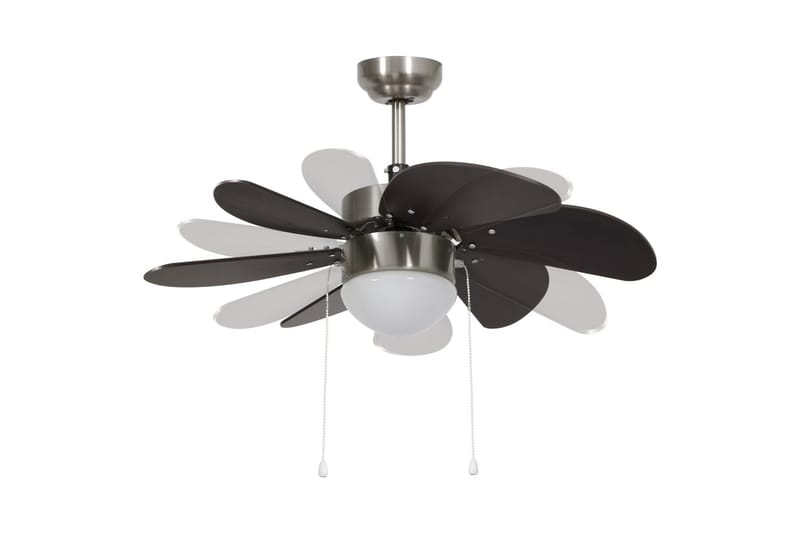 Takfläkt med lampa 76 cm mörkbrun - Brun - Kök & hushåll - Klimatkontroll - Ventilation - Takventilation - Takfläkt