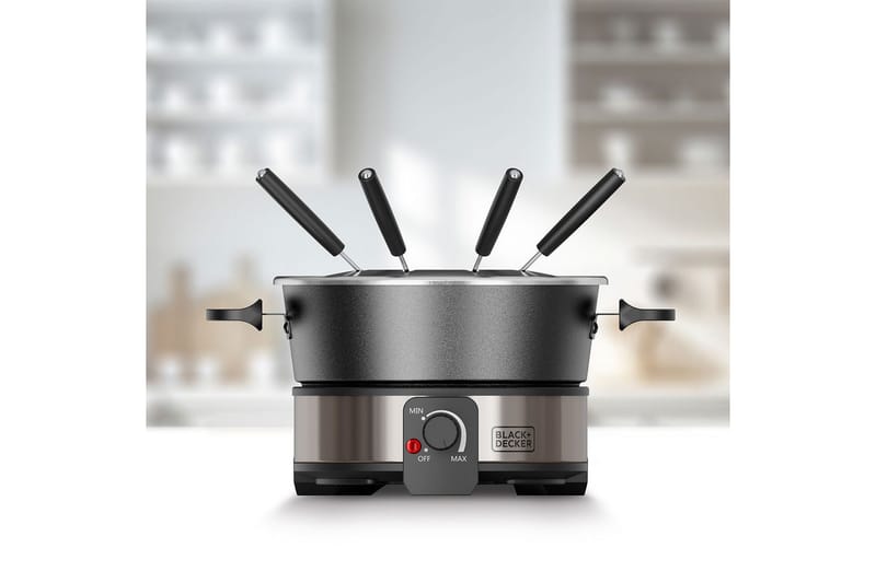 Fonduegryta Black+Decker 2L - Silver - Kök & hushåll - Matlagning & bakning - Grytor, kastruller & stekkärl - Fonduegrytor