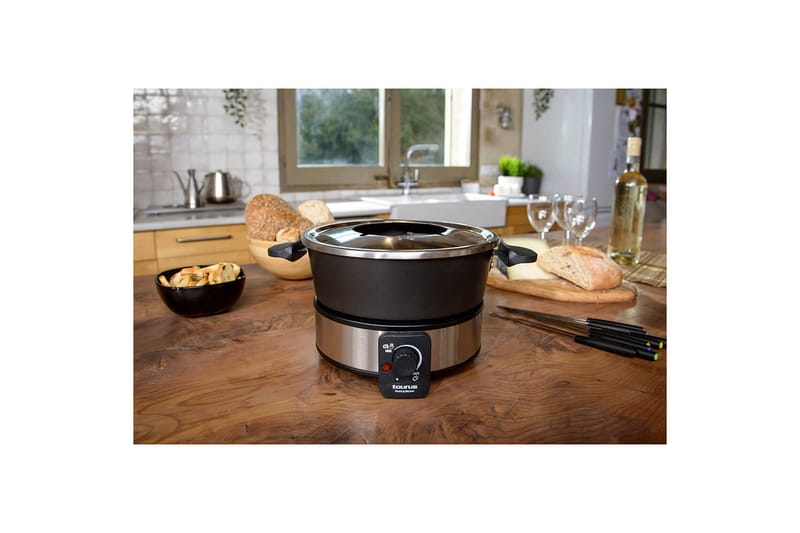 Fonduegryta Taurus 1000W - Svart||Silver - Kök & hushåll - Matlagning & bakning - Grytor, kastruller & stekkärl - Fonduegrytor