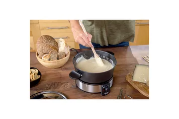 Fonduegryta Taurus 1000W - Svart||Silver - Kök & hushåll - Matlagning & bakning - Grytor, kastruller & stekkärl - Fonduegrytor