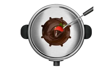 Fonduegryta Taurus 1000W - Svart||Silver - Kök & hushåll - Matlagning & bakning - Grytor, kastruller & stekkärl - Fonduegrytor