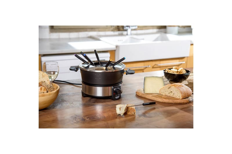 Fonduegryta Taurus 1000W - Svart||Silver - Kök & hushåll - Matlagning & bakning - Grytor, kastruller & stekkärl - Fonduegrytor
