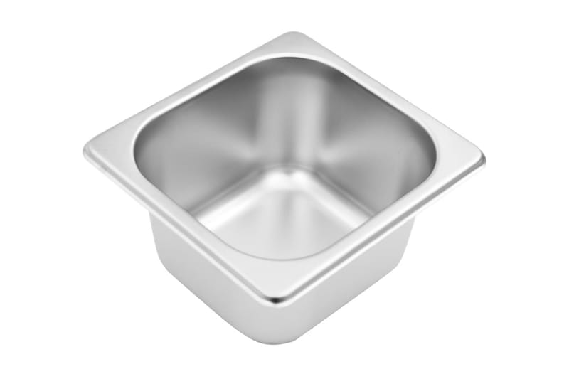 Gastronormbehållare med 3 GN 1/6 kastrull rostfritt stål - Silver - Kastruller