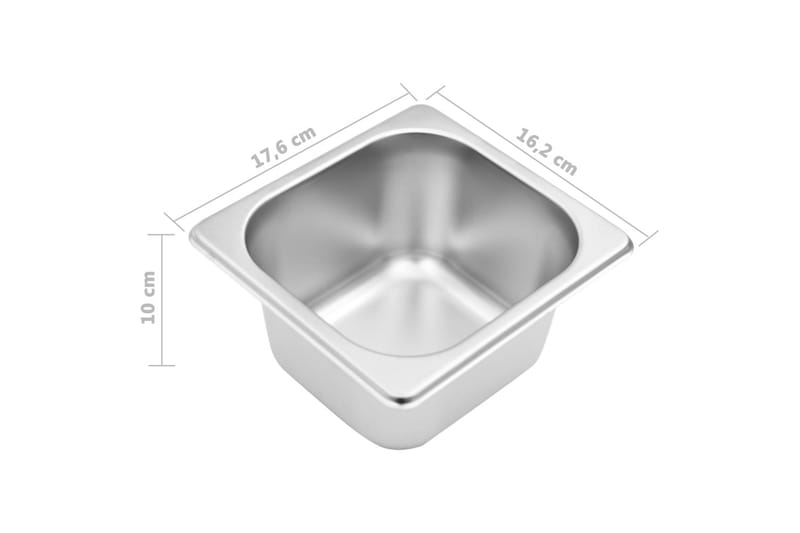Gastronormbehållare med 5 GN 1/6 kastrull rostfritt stål - Silver - Kök & hushåll - Matlagning & bakning - Grytor, kastruller & stekkärl - Kastruller