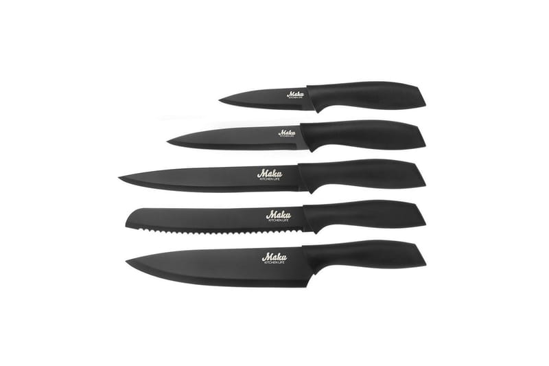 Knivset Maku 5 Delar Svart - Kök & hushåll - Matlagning & bakning - Köksknivar - Knivset