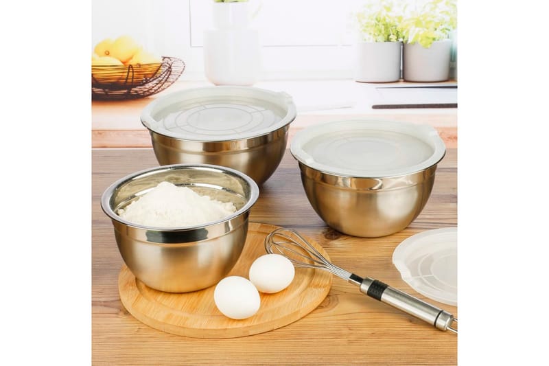 HI Bunkar set silver - Silver - Kök & hushåll - Matlagning & bakning - Köksredskap & kökstillbehör - Bunkar & skålar