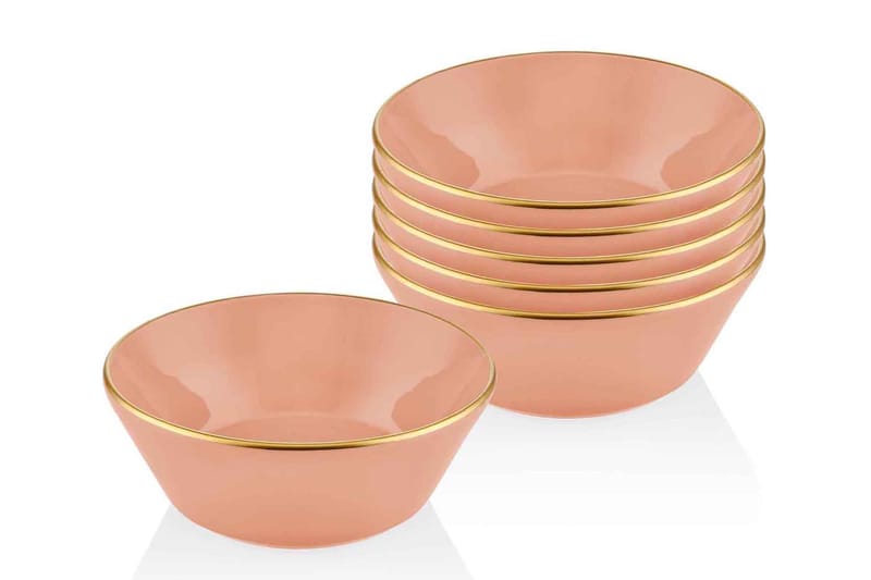 SKÅLSET 6-pack Laxrosa - Kök & hushåll - Matlagning & bakning - Köksredskap & kökstillbehör - Bunkar & skålar