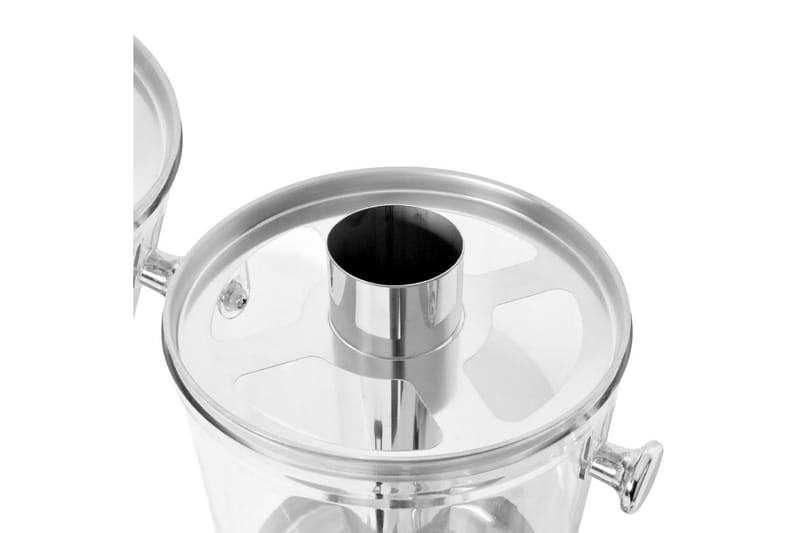 Dubbel juicebehållare rostfritt stål 2x8 L - Silver - Övriga köksredskap