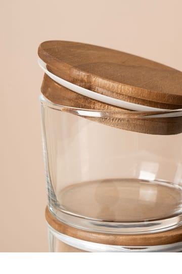 Fenvik Förvaringsburkset (12 delar) 8x8x5 cm - Transparent valnöt - Kök & hushåll - Matlagning & bakning - Köksredskap & kökstillbehör - Flaskor & burkar