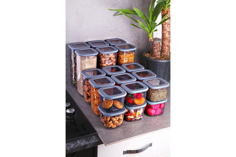 Kazuyasu Förvaringsburk, Grå