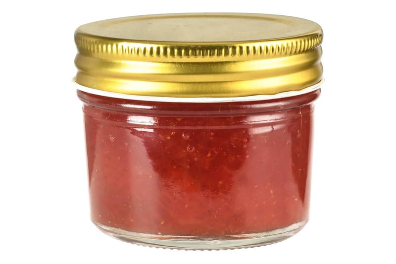 Syltburkar i glas med guldfärgade lock 24 st 110 ml - Guld - Kök & hushåll - Matlagning & bakning - Köksredskap & kökstillbehör - Flaskor & burkar