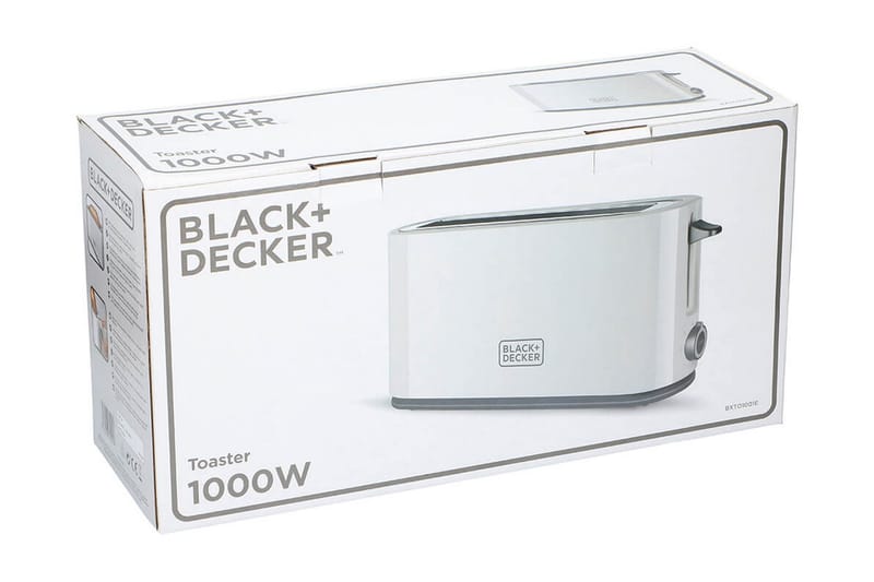 Brödrost Black+Decker 1000W Vit - Vit - Kök & hushåll - Hushållsmaskiner & vitvaror - Köksmaskiner - Värma & koka - Brödrost