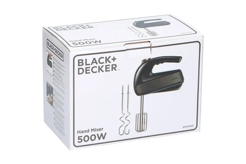 Elvisp Black+Decker 500W - Svart - Kök & hushåll - Hushållsmaskiner & vitvaror - Köksmaskiner - Blanda & hacka - Elvisp