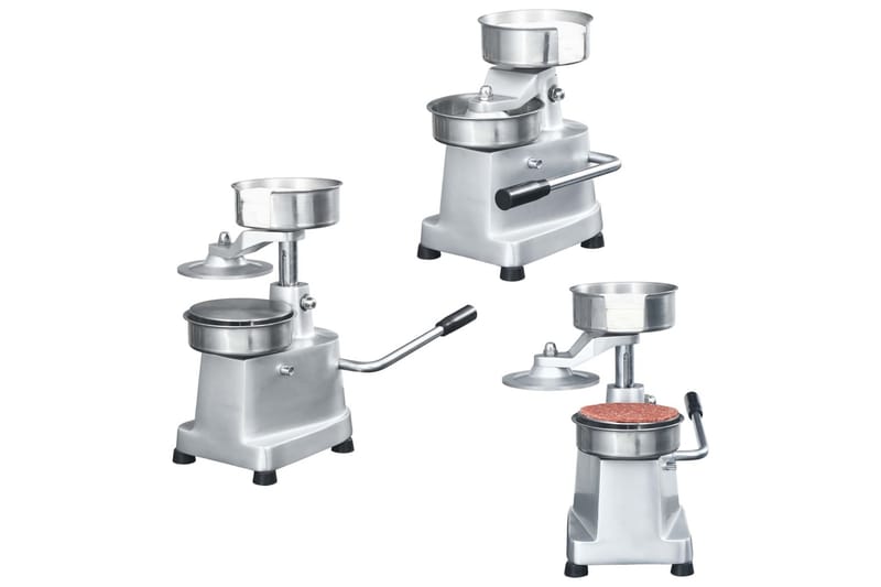 Hamburgerpress med 500 pappersark aluminium 13 cm - Silver - Kök & hushåll - Matlagning & bakning - Köksredskap & kökstillbehör - Pressar & stötar