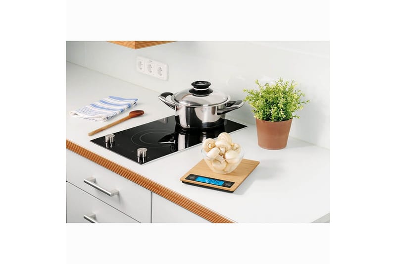 Köksvåg Xavax Bambu Max 5kg - Kök & hushåll - Matlagning & bakning - Mätare & Mått - Köksvågar