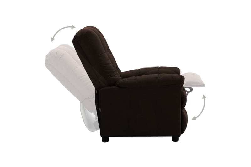Elektrisk massagefåtölj mörkbrun tyg - Brun - Kök & hushåll - Personvård & hälsa - Massage & välbefinnande - Massagestolar & massagefåtöljer