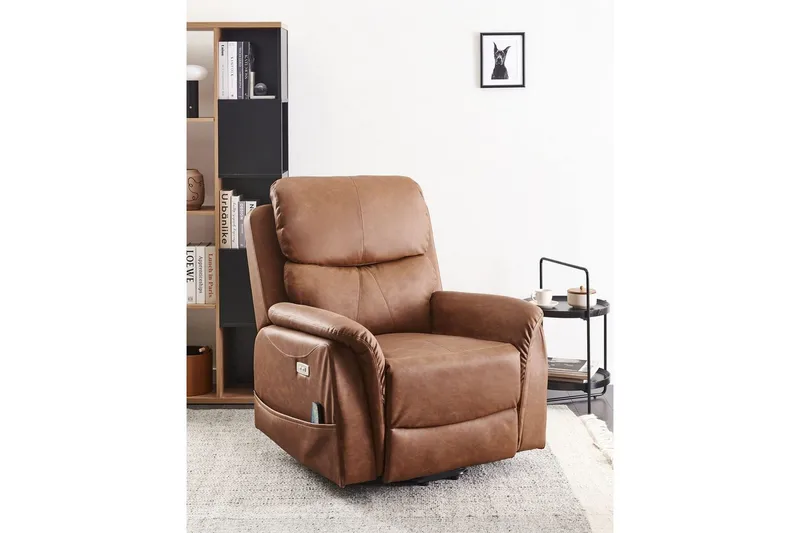 Elektrisk reclinerfåtölj Glorie Brun - Brun - Kök & hushåll - Personvård & hälsa - Massage & välbefinnande - Massagestolar & massagefåtöljer