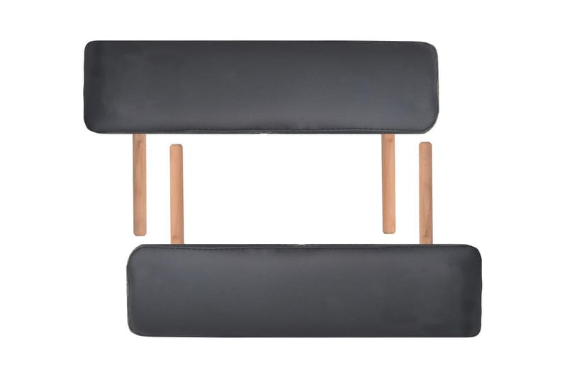 Hopfällbar massagebänk 3 sektioner 10 cm tjock svart - Svart - Kök & hushåll - Personvård & hälsa - Massage & välbefinnande - Massagebänk & massagebord