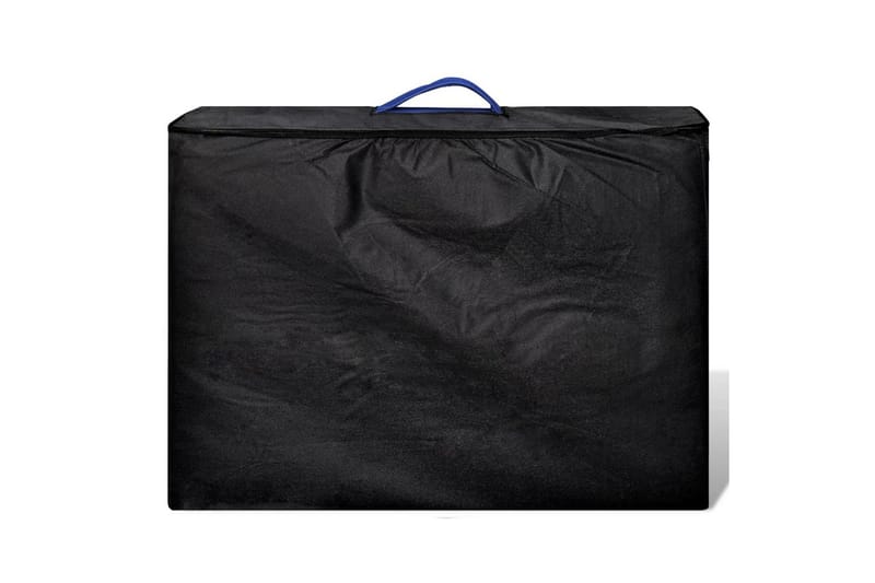 Hopfällbar massagebänk med 2 sektioner aluminium blå - Blå - Kök & hushåll - Personvård & hälsa - Massage & välbefinnande - Massagebänk & massagebord