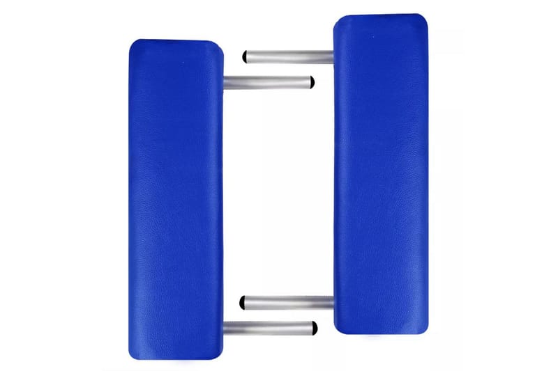 Hopfällbar massagebänk med 2 sektioner aluminium blå - Blå - Kök & hushåll - Personvård & hälsa - Massage & välbefinnande - Massagebänk & massagebord