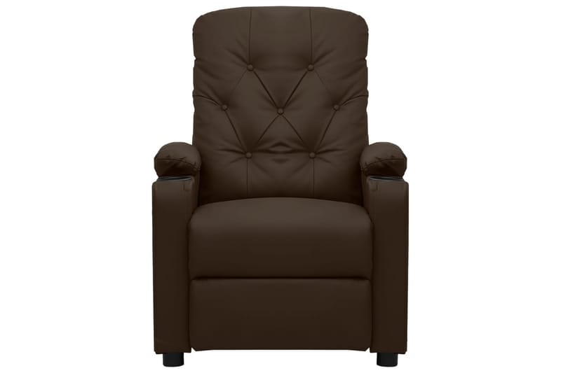 Massagefåtölj brun konstläder - Brun - Kök & hushåll - Personvård & hälsa - Massage & välbefinnande - Massagestolar & massagefåtöljer