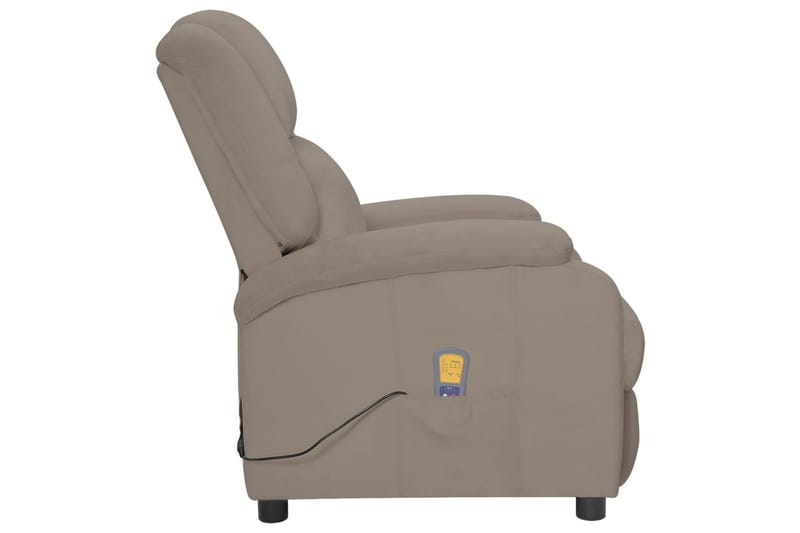 Massagefåtölj ljusgrå sammet - Ljusgrå - Kök & hushåll - Personvård & hälsa - Massage & välbefinnande - Massagestolar & massagefåtöljer